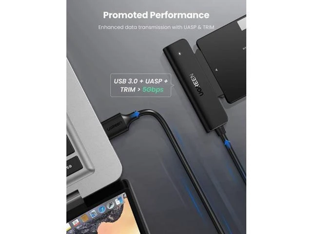 Alt view image 2 of 7 - USB 3.0 to SATA III Adapter Cable 2.5 inch HDD SSD Hard Drive Converter 5Gbps UASP Data Transfer Plug and Play SATA to USB Adapter for PS5/PS4 Pro/PS4/PS3 Xbox One/360 Mac OS and Linux