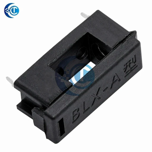 Alt view image 3 of 3 - BLX-A Panel Mount Fuse Holder 5x20mm Fuse Socket 5x20mm Glass Fuse Tube Seat with Protective Cover Electrical Circuit Protection Base for Power Supplies and DIY Projects 10PCS