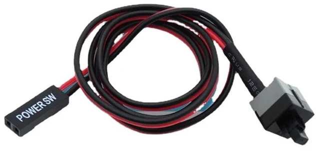 Main image of Power Button Switch Cable PC Momentary Push Button Power SW Reset Lead SPST On/Off Computer Case Mod and Replacement Cable for Power Switch Header 50cm