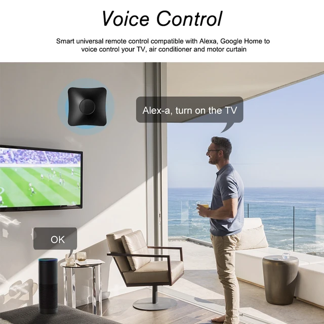 Alt view image 4 of 7 - RM4 Pro Universal Remote Controller WiFi Smart Home Automation Controller with IR/RF 433MHz and 38KHz Infrared 2.4GHz WiFi App Control Timer for TV Air Conditioner Curtains Compatible with Google Home