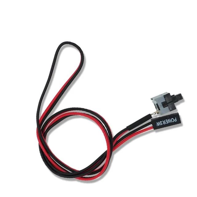 Alt view image 3 of 3 - Power Button Switch Cable PC Momentary Push Button Power SW Reset Lead SPST On/Off Computer Case Mod and Replacement Cable for Power Switch Header 50cm