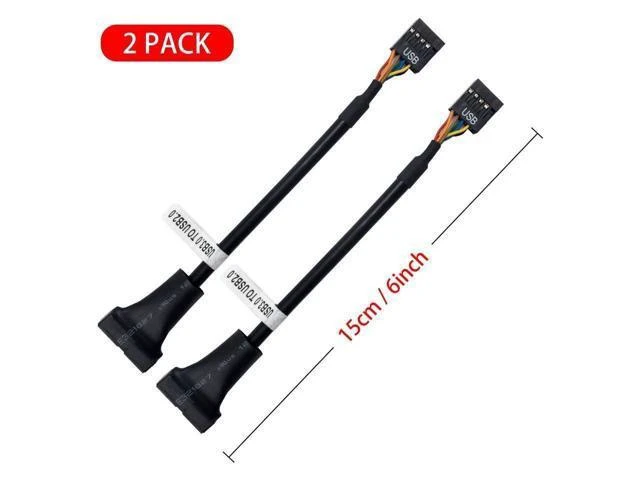Alt view image 5 of 5 - USB 3.0 to USB 2.0 Motherboard Adapter Cable 19 Pin USB 3.0 Male to 9 Pin USB 2.0 Female Header Converter USB 3.0 Header to USB 2.0 Motherboard Cable 6 inch/15cm 2-Pack
