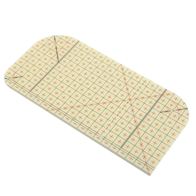 Alt view image 3 of 7 - Ironing Ruler 20cm for Quilting Resin Patchwork Ruler for Precision Cutting and Sewing High Accuracy Quilting Ruler