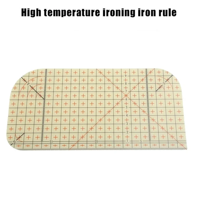 Alt view image 4 of 7 - Ironing Ruler 20cm for Quilting Resin Patchwork Ruler for Precision Cutting and Sewing High Accuracy Quilting Ruler