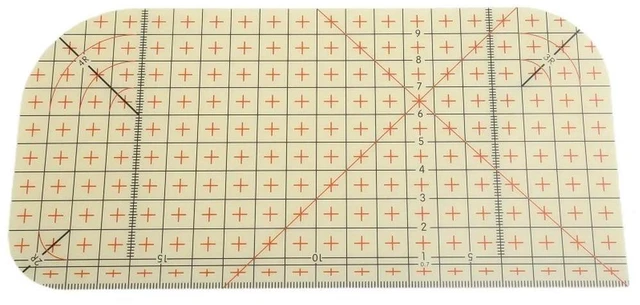 Main image of Ironing Ruler 20cm for Quilting Resin Patchwork Ruler for Precision Cutting and Sewing High Accuracy Quilting Ruler