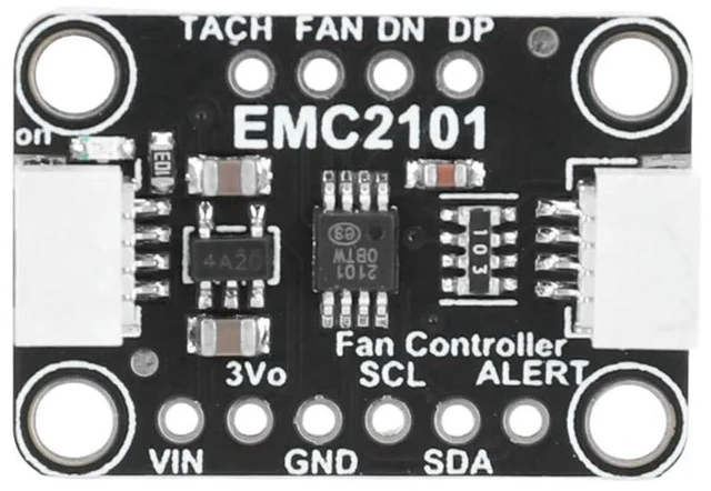 Main image of EMC2101 PC Fan Controller and Temperature Sensor Module 3.3-5V Computer Fan Control Unit with 1 Accuracy Temperature Sensing Module for STEMMA QT/Qwiic