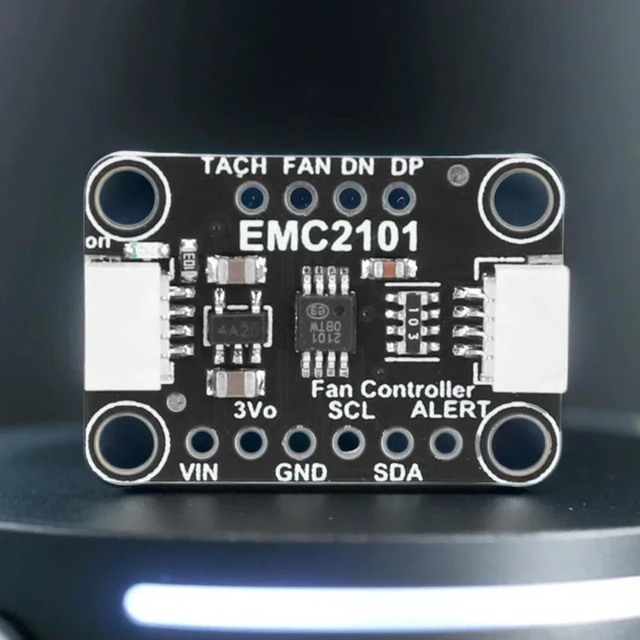 Alt view image 3 of 4 - EMC2101 PC Fan Controller and Temperature Sensor Module 3.3-5V Computer Fan Control Unit with 1 Accuracy Temperature Sensing Module for STEMMA QT/Qwiic