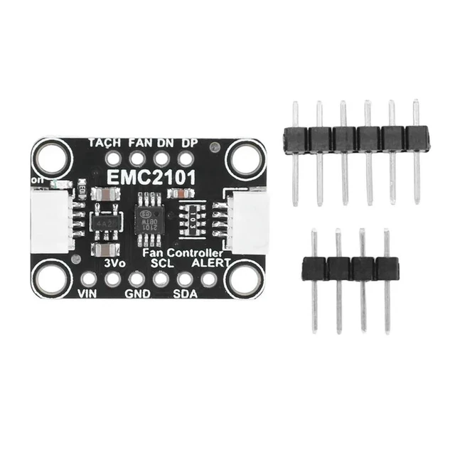Alt view image 4 of 4 - EMC2101 PC Fan Controller and Temperature Sensor Module 3.3-5V Computer Fan Control Unit with 1 Accuracy Temperature Sensing Module for STEMMA QT/Qwiic