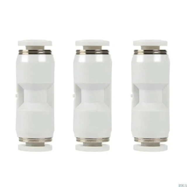 Alt view image 2 of 7 - PTFE Pneumatic Tube Connector Quick Connect Fitting for 1.75mmm Filament Pneumatic Tube Coupler PTFE Filament Tube Connector and Pneumatic Fitting 3Pcs
