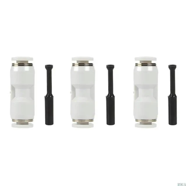 Alt view image 4 of 7 - PTFE Pneumatic Tube Connector Quick Connect Fitting for 1.75mmm Filament Pneumatic Tube Coupler PTFE Filament Tube Connector and Pneumatic Fitting 3Pcs