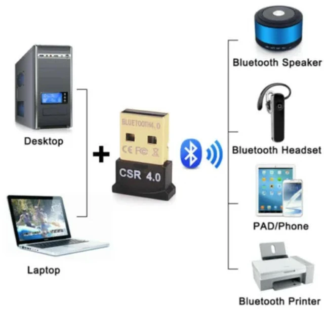 Main image of Mini USB Bluetooth Adapter CSR Dual Mode Receiver V4.0 Bluetooth USB Adapter and Mini USB Bluetooth Receiver Dual Mode Bluetooth USB Receiver for 10/8/7/XP