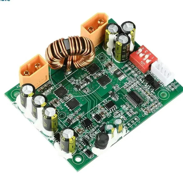Alt view image 2 of 3 - 100W MPPT Solar Charge Controller 12V 24V Solar Panel Charging Regulator DIP Switch for Voltage and String Count Selection Overcharge Overdischarge Overcurrent Protection Off-Grid Solar System