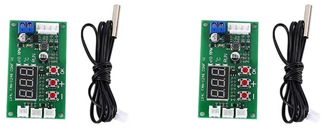Alt view image 3 of 3 - DC Fan Speed Controller PWM Temperature Regulator 2/3/4 Wire Fan Governor with DC12V/24V/48V Input 5A Max Load and Automatic Speed Adjustment for EC/EBM Fans Overcurrent Protection 2 Pack