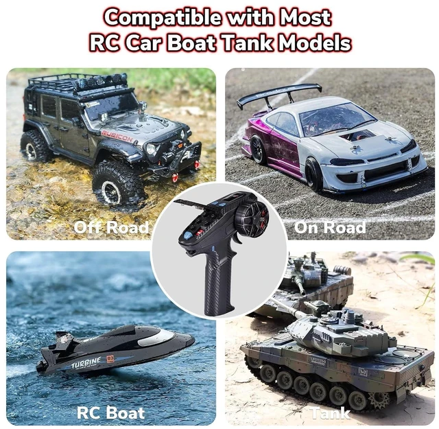 Alt view image 6 of 7 - X6PM-350 2.4GHz 6CH RC Transmitter with P6FG Gyro Receiver Mini Radio Controller and Remote Control System Low Voltage Alarm Fail-Safe Mixed Control for RC Cars Boats and Tanks