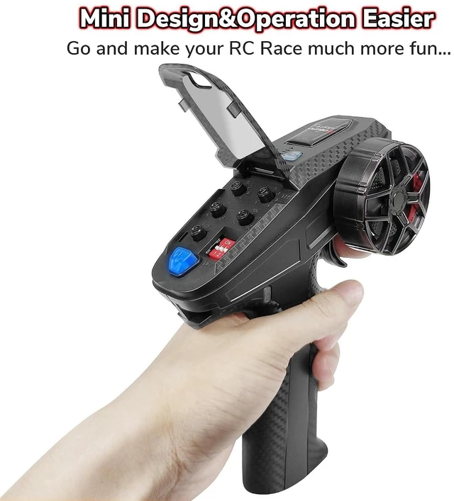 Alt view image 7 of 7 - X6PM-350 2.4GHz 6CH RC Transmitter with P6FG Gyro Receiver Mini Radio Controller and Remote Control System Low Voltage Alarm Fail-Safe Mixed Control for RC Cars Boats and Tanks