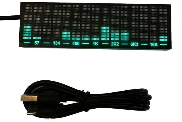 Main image of LED Music Spectrum Display Sound-Controlled Audio Rhythm Light with 3.5mm Audio Input Ambient Light Pickup Atmospheric Rhythm Lighting and Music Visualization