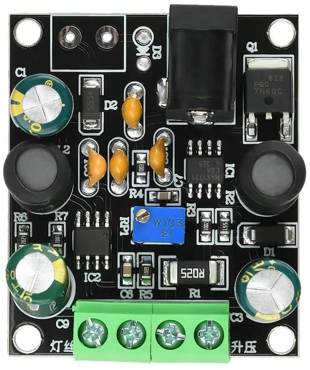 Main image of Nixie Tube Boost Power Module High-Voltage Step-Up Converter Board Adjustable 150280V Output DC 912V Input Anode Power Supply with Potentiometer For 6E1/6E2/6E5 Nixie Clocks DIY Projects
