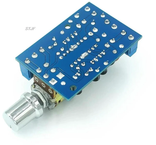 Alt view image 3 of 3 - TEA2025B Audio Power Amplifier Board 2.0 Channel Stereo Digital AMP Module 3W x 2 Output DC 5V-12V / AC 5V-9V Mini PCB for Home Sound Theatre DIY Speaker Audio Projects
