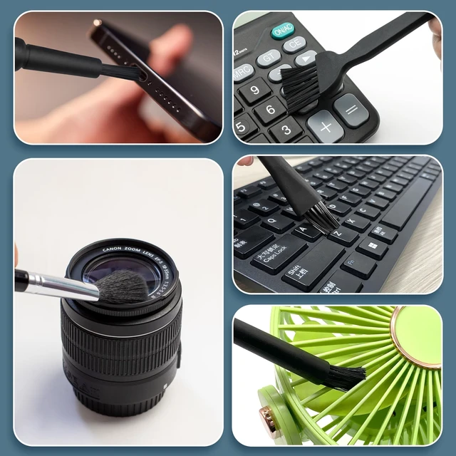 Alt view image 7 of 7 - Mini Keyboard Cleaning Brush Set 5 Different Types of Anti-Static Brushes Nylon Bristle Crevice Cleaning Kit with PP Handles for Keyboards Vents Circuit Boards and Small Spaces 5 PCS