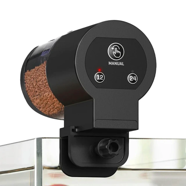 Alt view image 12 of 14 - Auto Fish Tank Feeder Large Capacity Aquarium Fish Food Dispenser 100Ml Aquarium Goldfish Feeder for Aquarium and Turtle Tank