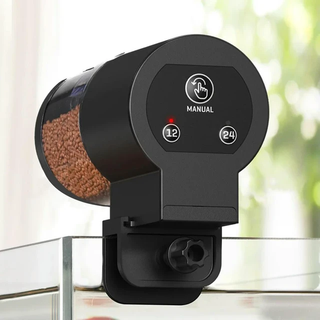 Alt view image 14 of 14 - Auto Fish Tank Feeder Large Capacity Aquarium Fish Food Dispenser 100Ml Aquarium Goldfish Feeder for Aquarium and Turtle Tank