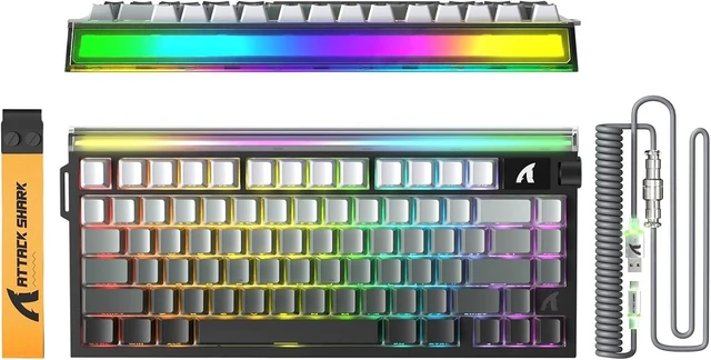 Main image of R85 HE 75% Magnetic Gaming Keyboard Wired Hall Effect Keyboard with 8KHz Polling Rate 0.005mm Trigger Precision 256K Scan Rate Hot-Swappable Switches QMK Web Driver RGB Volume Knob Black Gradient