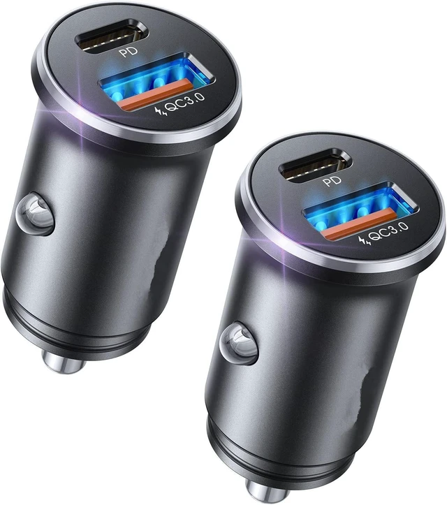 Main image of 54W USB-C USB-A Car Charger 12V Cigarette Lighter Adapter PD 36W QC 18W Dual Port Fast Charging Power Adapter For iPhone 17/16/15 and Samsung Galaxy Google Pixel iPad