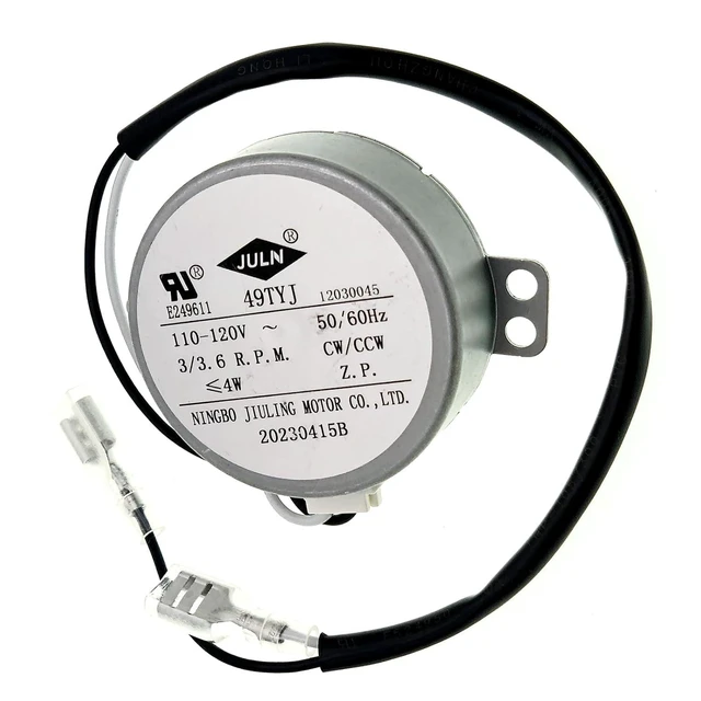 Alt view image 4 of 7 - 49TYJ Ice Maker Synchronous Motor Ice Machine Drive Motor 110V-120V 3/3.6 R.P.M. 50/60HZ Replacement for 50TYZ-E Compatible with HZB-12/A HZB-12/B HZB-12/H HZB-12/G HZB-22BF