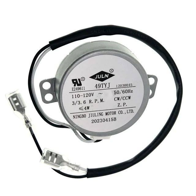 Alt view image 6 of 7 - 49TYJ Ice Maker Synchronous Motor Ice Machine Drive Motor 110V-120V 3/3.6 R.P.M. 50/60HZ Replacement for 50TYZ-E Compatible with HZB-12/A HZB-12/B HZB-12/H HZB-12/G HZB-22BF