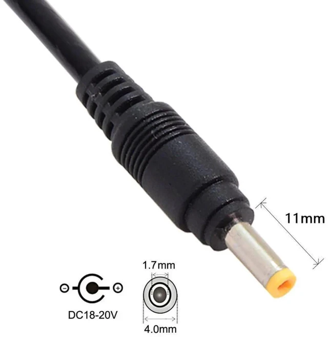 Alt view image 6 of 6 - USB-C PD Trigger Cable 65W Fixed 20V Output Type-C to 4.0x1.7mm Center Positive DC Power Cord PD3.0/PD3.1 E-Marker Laptop Charging Cable with 20AWG Copper Wire Protection IC