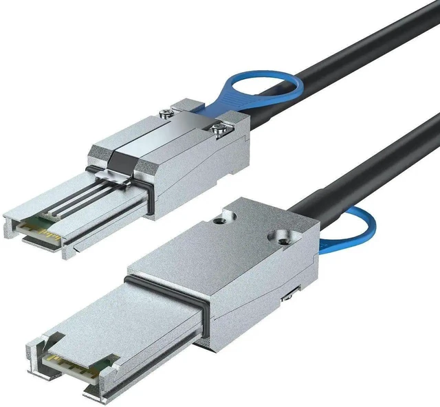 Alt view image 3 of 4 - External Mini SAS Cable SFF-8088 to SFF-8088 26 Pin SAS 2.0 6Gbps Storage Cable 100-Ohm Impedance 30AWG Copper Wire External Storage Cord for RAID Cards and Disk Enclosures 0.5M 1.64Ft