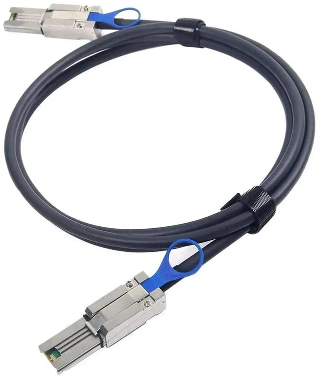 Alt view image 4 of 4 - External Mini SAS Cable SFF-8088 to SFF-8088 26 Pin SAS 2.0 6Gbps Storage Cable 100-Ohm Impedance 30AWG Copper Wire External Storage Cord for RAID Cards and Disk Enclosures 0.5M 1.64Ft