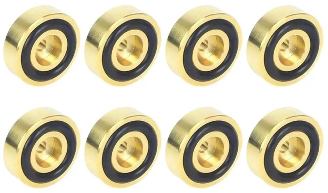 Main image of AJMRTC Brass Chopping Board Feet NonSlip Rubber Pad Mounting Feet AntiSlip Cutting Board Supports Countertop Protectors for Kitchen Worktops and Flat Tabletop Items 8Pcs