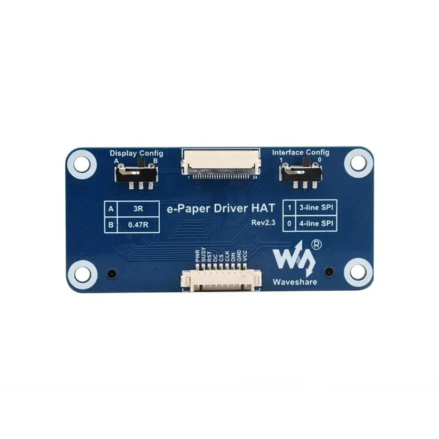 Alt view image 3 of 3 - SPI E-Paper Display Driver HAT Universal E-Ink Raw Panel Controller Board with 40PIN GPIO Full/Partial Refresh and Level Conversion Compatible with Raspberry Pi for Low-Power Embedded Display