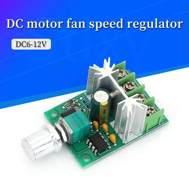 Main image of PWM DC Motor Speed Controller Module 6V-12V 6A Adjustable Voltage Regulator Board with ON/OFF Switch DC Motor Speed Control for Small Motors Fan Control DIY Electronics & Automation