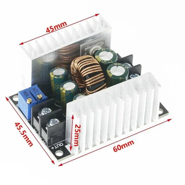 Alt view image 3 of 3 - 300W 20A Buck Converter Step-Down Voltage Regulator Module Constant Current LED Driver Power Supply with Electrolytic Capacitor Adjustable Output for LED Lighting and DIY Power Conversion
