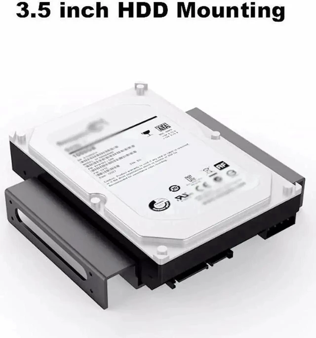 Alt view image 2 of 6 - 5.25 Inch Drive Bay Mounting Bracket for 3.5/2.5 Inch HDD SSD Aluminum PC Case Storage Drive Bay Adapter SATA & IDE Hard Drive Installation Mounting Kit