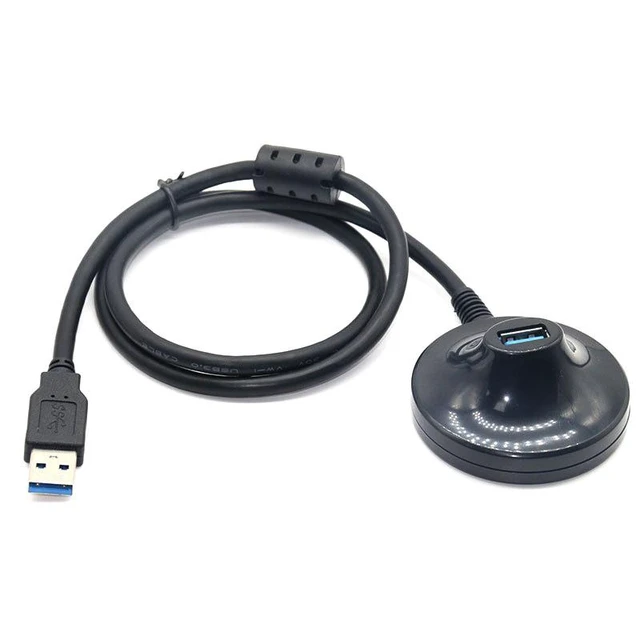 Alt view image 5 of 8 - The base of the USB3.0 extension cable is equipped with a magnetic ring and double shielding for high-speed expansion of the interface for connecting a computer to a USB flash drive and a mouse