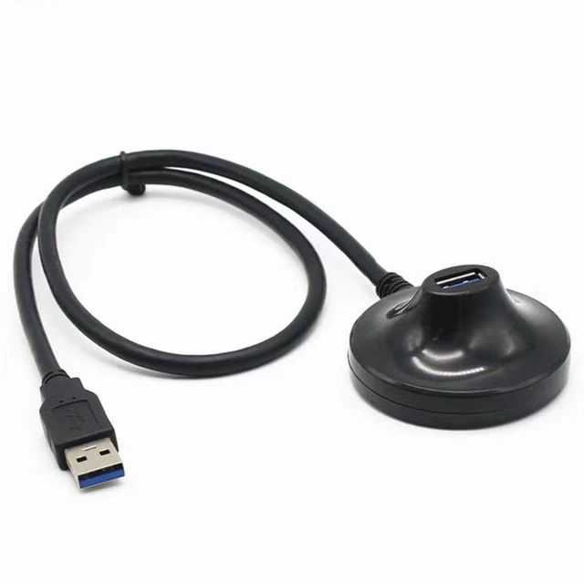 Alt view image 7 of 8 - The base of the USB3.0 extension cable is equipped with a magnetic ring and double shielding for high-speed expansion of the interface for connecting a computer to a USB flash drive and a mouse