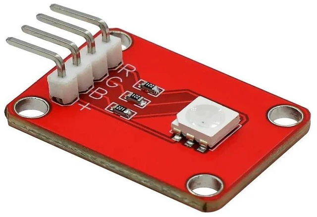 Alt view image 3 of 3 - RGB LED Module Full Color Breakout Board Digital RGB Light Module with Red Green Blue Channel Control for Raspberry Pi/Microbit DIY Lighting Electronics Teaching and Prototype Projects