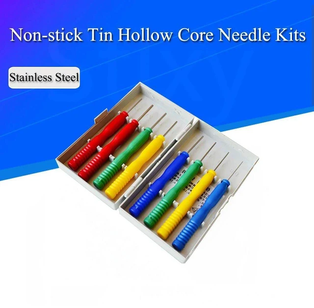 Main image of Stainless Steel Hollow Core Desoldering Needle Kit Non-Stick Tin Soldering Assist Tool Set for PCB Repair and Through-Hole Component Removal Reusable Electronic Rework 8Pcs 1Set