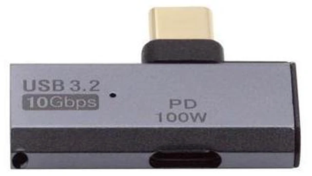 Main image of 10Gbps USB-C OTG Power Adapter 1-to-2 USB-C Female Splitter with 100W PD Charging USB 3.0 Data Transfer 5V Power Support USB-C Super-Speed 10/5Gbps for Laptop Tablet Phone