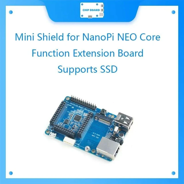 Alt view image 4 of 6 - Mini Shield Function Extension Board with SSD Support Compact SSD Expansion Add-On Board for Storage Interface Extension
