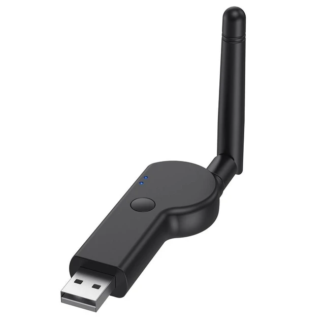 Alt view image 5 of 6 - USB Bluetooth 5.2 Audio Transmitter Receiver Adapter Dongle with Antenna Long Range Wireless Audio Adapter USB/AUX Input 3.5mm Audio SBC A2DP AVRCP Greater Than 15 Meters USB 5V