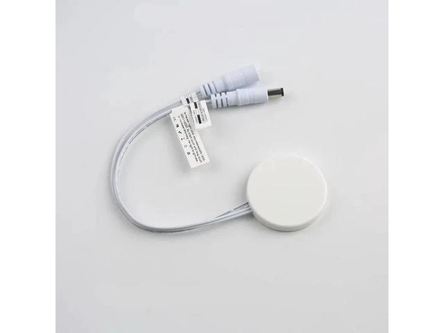 Alt view image 6 of 7 - FTS-06 LED Touch Dimmer Switch DC12V/24V 5A 60W Wood Panel Hidden Surface Touch On/Off Switch Soft Dimming Control Concealed Installation for LED Light Strips White