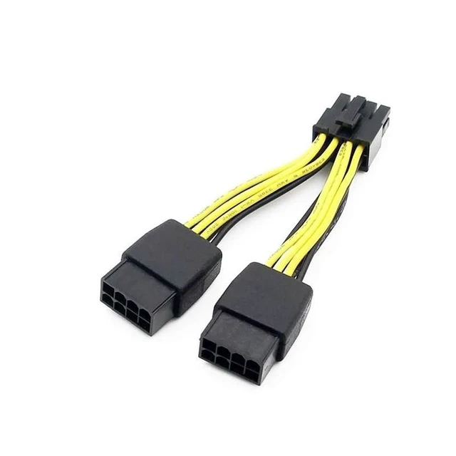 Alt view image 4 of 6 - Graphics Card Power Cable Professional Graphics Power Cord Power Supply Connection Lead Professional Graphics Power Connection Cable for K80/M60/P40/P100/V100 and Other Professional Graphics Cards