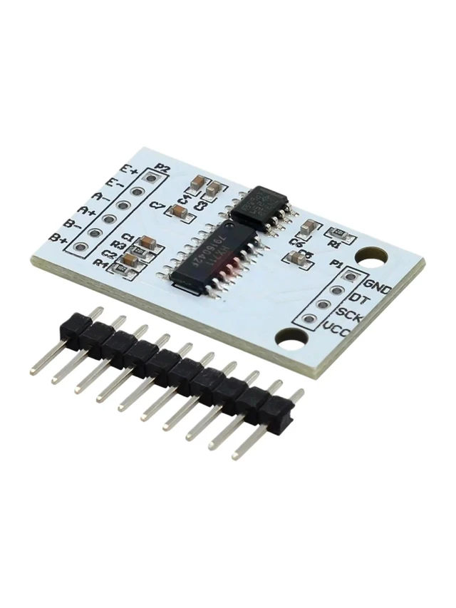 Alt view image 3 of 3 - HX711 24-Bit ADC Module Dual-Channel Weighing Sensor Interface 24-Bit Analog-to-Digital Converter Board with On-Board TL431 External Reference Voltage for Weight Measurement