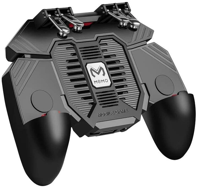 Alt view image 7 of 7 - Mobile Game Controller for iPhone Phone Gamepad with Cooling Fan Gaming Grip Joystick with L1/R1/L2/R2 Triggers Shoot Aim Keys for 4.7-6.5" Phones 1200mAh Power Bank
