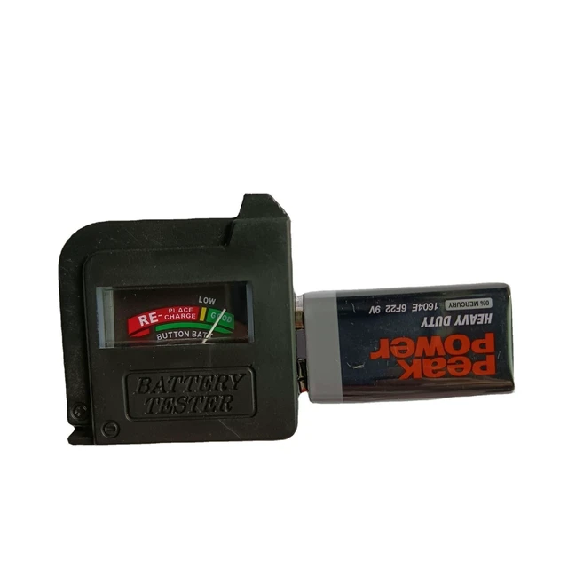 Alt view image 2 of 3 - BT860 Pointer Battery Tester 1.5V-9V Analog Battery Capacity Tester Portable Voltage Detector with Color-Coded Display No Power Required For AA/AAA/Button Cells and 9V Square Batteries