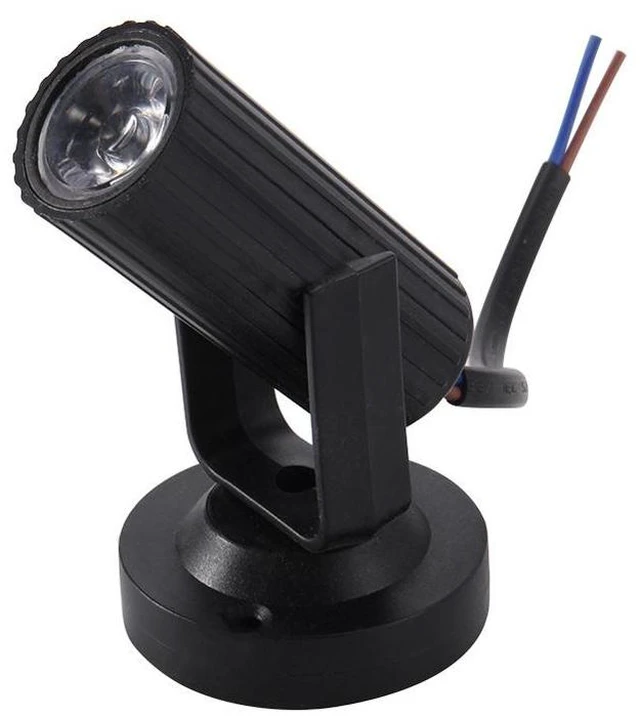 Main image of Mini LED Stage Light Portable White Spotlight Lamp Compact Disco Atmosphere Night Light Indoor Accent Lighting for KTV Bar Bedroom Game Room Party Decor Black Casing